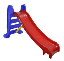 Escorregador medio Infantil 3 degraus vermelho c azul