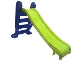 Escorregador médio verde c/ azul super divertido e resistente / Playground Infantil - Valentina brinquedos