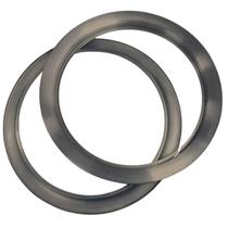 Escotilha Visor para porta Furo 35cm Aluminio Escovado Acabamento Curvado