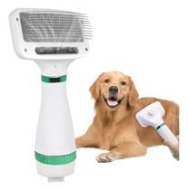 Escova 2Em1 Secador Cabelo Pente Cão Gato Seca Portátil 110V
