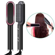 Escova 3 em 1 Alisadora Cabelo Profissional Cerâmica 110/220v Bivolt