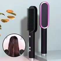 Escova 3 em 1 Chapinha Com Pente Modela Cabelo 110/220v Bivolt Escova 3 em 1 Chapinha Com Pente Modela Cabelo 110/220v Bivolt