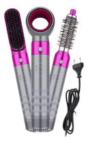 Escova 5 Em 1 Modeladora E Alisadora De Ar Quente 110v DJ-040