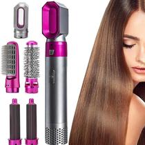Escova 5 em 1 secador de cabelo de ar quente modelador alisador de cabelo escova 110V