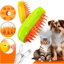 Escova a vapor automática Bath Cats Brush 3 em 1 para cães de estimação - Escova Pet