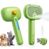 Escova a vapor para animais de estimação ROJECO 3 em 1 para cães e gatos com spray de névoa Escova a vapor para animais de estimação ROJECO 3 em 1 para cães e gatos com spray de névoa
