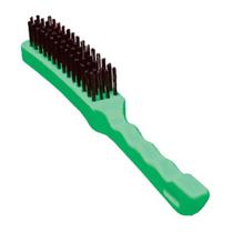 Escova Aco 4 Fileiras Cabo Plástico Verde Carbografite - 2PC Escova Aco 4 Fileiras Cabo Plástico Verde Carbografite - 2PC