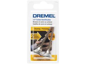 Escova Aço Carbono 1/2 Pincel 442-02 Dremel Com 2 Unidades 26150442AC Escova Aço Carbono 1/2 Pincel 442-02 Dremel Com 2 Unidades 26150442AC