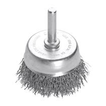 Escova Aço Carbono Copo Ondulada 3" 75mm com Haste de 1/4" 4500RPM Pequi