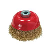 Escova Aço Carbono Tipo Copo 4" 100MM Rosca M14 - MTX Escova Aço Carbono Tipo Copo 4" 100MM Rosca M14 - MTX