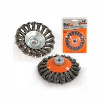 Escova aco circ.14x04mm conic.tra