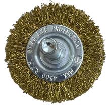 Escova Aço com Haste Ondulada 50x8mm - Fertak