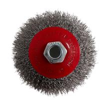 Escova Aço Cônica Ondulada 100mm Esmerilhadeira 4.1/2 Escova Aço Cônica Ondulada 100mm Esmerilhadeira 4.1/2