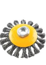 Escova aco conica torcida 4"- 100mm fertak