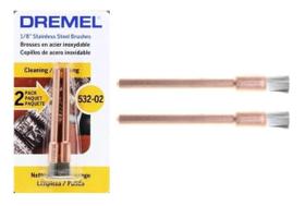 Escova Aço Inox 1/8pol Pincel 532-02 Dremel (2 Peças) 26150532AA