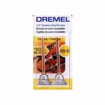 Escova Aço Inox 531-02 1/2 pol Dremel 26150531AA Escova Aço Inox 531-02 1/2 pol Dremel 26150531AA