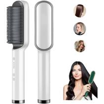 Escova Alisador De Cabelo Elétrico 5 Níveis Pente Portátil Escova Alisador De Cabelo Elétrico 5 Níveis Pente Portátil