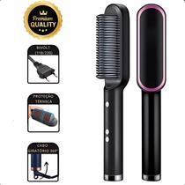 Escova Alisadora 110V/220V Para Cabelo Fio Grosso Escova Alisadora 110V/220V Para Cabelo Fio Grosso