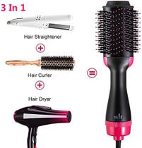 Escova Alisadora 3 Em 1 Elétrica Quente 127v Hair Profit