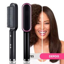 Escova Alisadora 5 em 1 Alisa, Escova, Anti-Frizz , Seca, Modela Praticidade ao Pentear Escova Alisadora 5 em 1 Alisa, Escova, Anti-Frizz , Seca, Modela Praticidade ao Pentear
