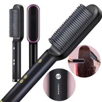 Escova Alisadora 5 em 1 Alisa, Escova, Modela, Seca, Anti-Frizz