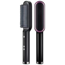 Escova Alisadora Anion Hair Pro 3 em 1 , Secador, Chapinha e Modelador de Cachos Bivolt