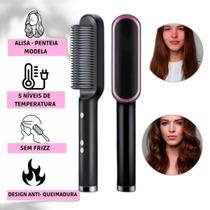 Escova Alisadora Bivolt Cabelos Longos Lisos Pronta Entrega Escova Alisadora Bivolt Cabelos Longos Lisos Pronta Entrega