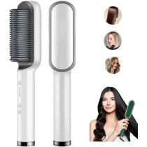 Escova Alisadora De Cabelo 3 Em 1 Bivolt Escova De Cabelo Fino, Grosso, Cacheados e Crespos Com Pente Especial Multifunc