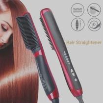 Escova Alisadora De Cabelo Bivolt Nano Ion 200c Vermelho