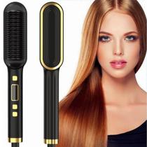 Escova Alisadora De Cabelo Magica Pente Elétrico Cerâmica Portátil Escova Alisadora De Cabelo Magica Pente Elétrico Cerâmica Portátil