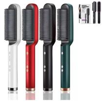 Escova Alisadora De Cabelo Magica Pente Elétrico Cerâmica Portátil Escova Alisadora De Cabelo Magica Pente Elétrico Cerâmica Portátil
