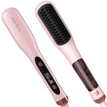 Escova Alisadora de Cabelo Miofen 3 em 1 com Vapor e Dupla Voltagem Escova Alisadora de Cabelo Miofen 3 em 1 com Vapor e Dupla Voltagem