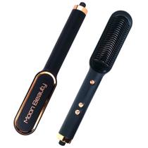 Escova alisadora de cabelo Moon Beauty Black Ionic 5 Temp Set