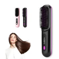 Escova Alisadora de Cabelo Portátil Sem Fio Recarregável Domni Escova Alisadora de Cabelo Portátil Sem Fio Recarregável Domni