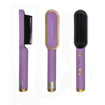 Escova Alisadora de Cabelo Shawn Star - Roxo 110v/220v Escova Alisadora de Cabelo Shawn Star - Roxo 110v/220v