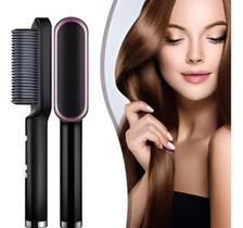 Escova Alisadora e Secadora 2 em 1 Escova Elétrica Modeladora para Cabelos Alise Modele e Seque com Praticidade e Rapidez Escova Alisadora e Secadora 2 em 1 Escova Elétrica Modeladora para Cabelos Alise Modele e Seque com Praticidade e Rapidez