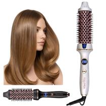 Escova Alisadora Eletrica Modeladora Cabelo Profissional 3 em 1 Bivolt Alisa Modela Efeito Salão Escova Alisadora Eletrica Modeladora Cabelo Profissional 3 em 1 Bivolt Alisa Modela Efeito Salão
