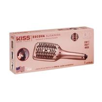 Escova alisadora linha gold edition bivolt kiss new york