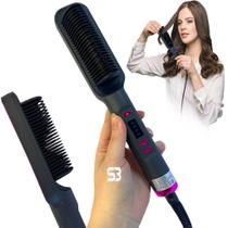 Escova alisadora modeladora de cabelo eletrica bivolt barata - AGRATTO