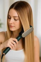 Escova Alisadora Modeladora de Cabelos Secadora Pente Elétrico Alisamento Prancha Cerâmica Bivolt 3 Em 1 Brilho Instantâneo Cabo Giratório Cor Preto Escova Alisadora Modeladora de Cabelos Secadora Pente Elétrico Alisamento Prancha Cerâmica Bivolt 3 Em 1 Brilho Instantâneo Cabo Giratório Cor Preto