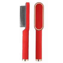 Escova Alisadora Modeladora Elétrica Bivolt Vermelha