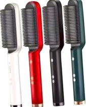Escova Alisadora Multifuncional Profissional Aquecimento Iônico Elétrico e Cerâmico Modelador de Cabelo Escova Alisadora