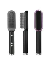 Escova Alisadora Pente Secadora Profissional Escova Elétrica 3 em 1 Seca Modela Alisa - Beauty