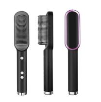 Escova Alisadora Secadora de Cabelo Anti Frizz, Hidrada,Modela, Seca e Alisa- Bivolt - Beauty