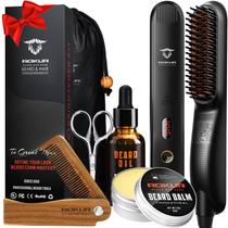 Escova aquecida de 5 temperaturas Aokur para alisador de barba com kit de higiene