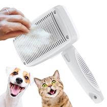 Escova autolimpante Slicker Cala para cuidar de cães e gatos