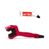 Escova Avtec Limpeza Corrente Transmissão Moto Bicicleta Com Graxa Escova Avtec Limpeza Corrente Transmissão Moto Bicicleta Com Graxa