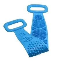 Escova Bucha Esponja De Banho Silicone Lava Costas Macias