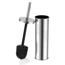 Escova C/ Suporte Aço Inox Sanitária De Limpar Banheiro - Mimo Style