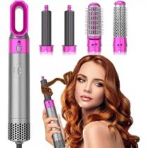 Escova Cabelo Alisadora E Modeladora 5 Em 1 Multifuncional 110v